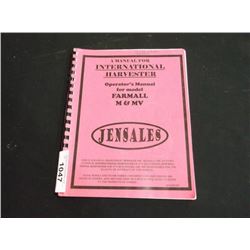JENSALES FARMALL M&MV OPERATOR'S MANUAL