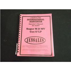 JENSALES FARMALL SUPER M & MV OPERATOR'S MANUAL