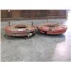 Image 2 : LOT: 2 100 # CAST STEEL TRACTOR WHEEL WEIGHTS, QTY=2X THE MONEY