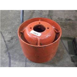 RED PAINTED BELT DRIVE PULLEY