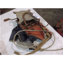 OLD HAND CRANK BROADCAST SPREADER