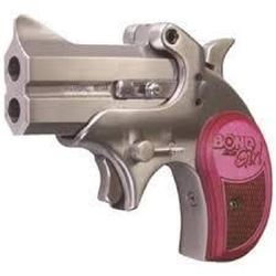 !NEW! Bond Arms Girl Mini 357 RemMag 2.5" 2rd Pink Pearlite Grip Satin Stainless 855959002502