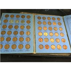 1941- 1946 VG-BU Complete Wheat Cent Album Plus 20 AU/BU After 1964. Total83 Coins