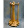 Image 1 : An Edwardian oak triangular shaped revolving billiard cue stand £100-150...