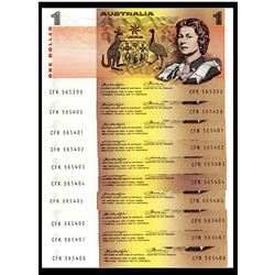 Australia, One Dollar, Knight/Wheeler (1976) CFK 565399/408 (R.76a)