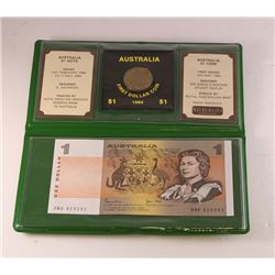 Australia, One Dollar, Johnston/Stone (1982) (R.78), one dollar, Elizabeth II, 1984