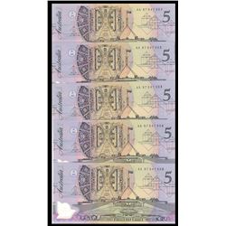 Australia, Five Dollars, Fraser/Cole (1992) AA/87 647901/05 (R.214)