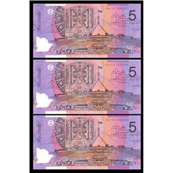 Australia, Five Dollars, Macfarlane/Henry (2002) EA/02 123937/39 (R.220aL)