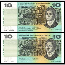 Australia, Ten Dollars, Phillips/Wheeler (1972) STX 245450/51 (R.304)