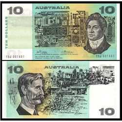 Australia, Ten Dollars, Phillips/Wheeler (1974) TDJ 001681 Aust. (R.305)