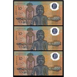 Australia, Ten Dollars, Johnston/Fraser (1988) AB/19 816122/24 (R.310b)