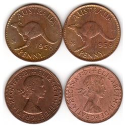 Australia, Penny, Elizabeth II, 1958Y.