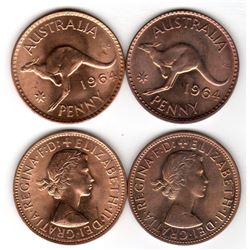 Australia, Penny, Elizabeth II, 1964
