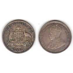 Australia, Shilling, George V, 1914