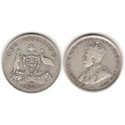 Australia, Shilling, George V, 1921 Star