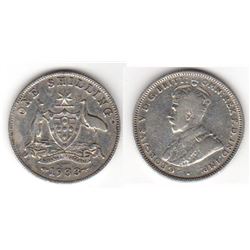 Australia, Shilling, George V, 1933