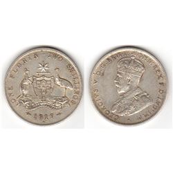 Australia, Florin, George V, 1917