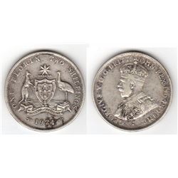 Australia, Florin, George V, 1924