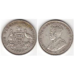 Australia, Florin, George V, 1933