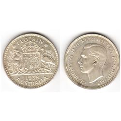 Australia, Florin, George VI, 1938