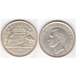 Australia, Florin, George VI, 1939