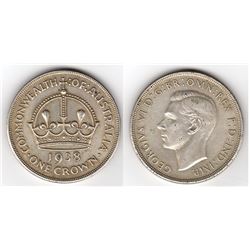 Australia, Five Shillings, George VI, 1938