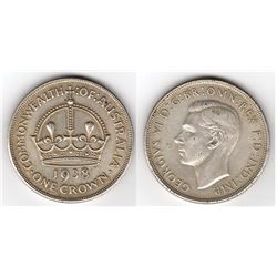 Australia, Five Shillings, George VI, 1938