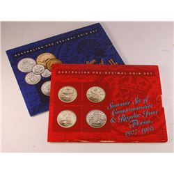 Australia, Pre-decimal coin set, Commemorative Florins and Elizabeth II coinage