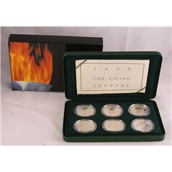 Australia's Olympic Heritage Silver Coin Set, ten dollars, 1994 to 1996