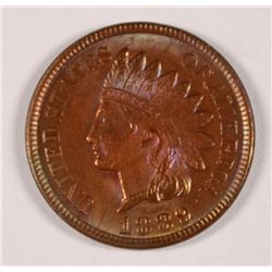 1889 INDIAN HEAD CENT CH BU COLOR