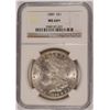 Image 1 : 1889 MORGAN SILVER DOLLAR, NGC MS-64+ BLAST WHITE