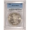 Image 1 : 1896 MORGAN SILVER DOLLAR, PCGS MS-64+  BLAST WHITE!