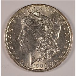 1900-O MORGAN SILVER DOLLAR, MS-64 BLAST WHITE!