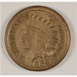 1864 CN INDIAN HEAD CENT AU/BU