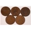Image 2 : (5) 1875 INDIAN HEAD CENTS