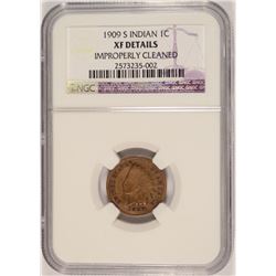 1909-S INDIAN HEAD CENT NGC XF DETAILS