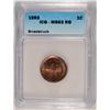 Image 1 : 1993 LINCOLN CENT ICG MS-63 RB (MINT ERROR-BROADSTRUCK)