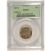 Image 1 : 1913 (TYPE 2) BUFFALO NICKEL PCGS MS-64 (OGH)