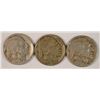 Image 1 : (3) 1921-S BUFFALO NICKELS