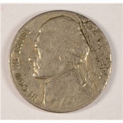 MINT ERROR JEFFERSON NICKEL (LAMINATION)