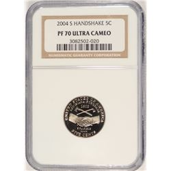 2004-S PROOF JEFFERSON (HANDSHAKE) NICKEL NGC PF-70 !!!! UC