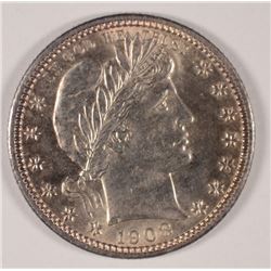 1908-D BARBER QUARTER MS-64