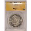 Image 1 : 1883 MORGAN DOLLAR ANACS MS-62 PL