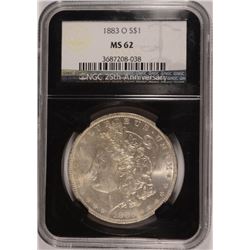 1883-O MORGAN DOLLAR NGC MS-62