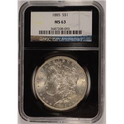 1885 MORGAN DOLLAR NGC MS-63