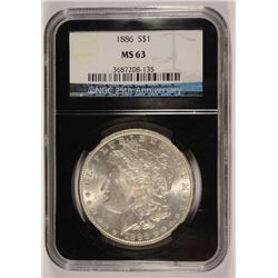 1886 MORGAN DOLLAR NGC MS-63