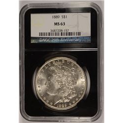 1889 MORGAN DOLLAR NGC MS-63