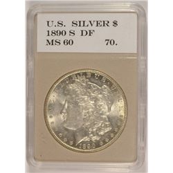 1890-S MORGAN DOLLAR BU