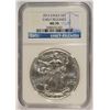 Image 1 : 2012 AMERICAN SILVER EAGLE NGC MS-70 EARLY RELEASE