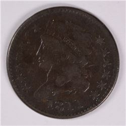 1811 HALF CENT, KEY DATE!, F/VF